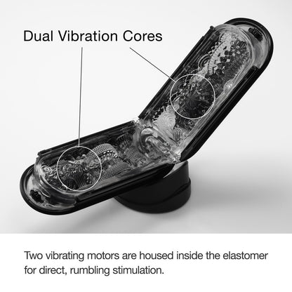 Detailansicht des strukturierten Innenkanals des Tenga Flip Zero Electronic Vibrations