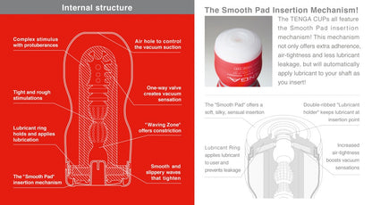 Produktdetails und Verpackung des TENGA Original Vacuum Cup