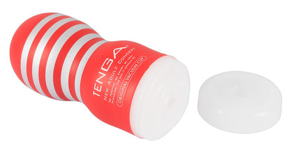 TENGA Original Vacuum Cup in Seitenansicht mit strukturierter Form