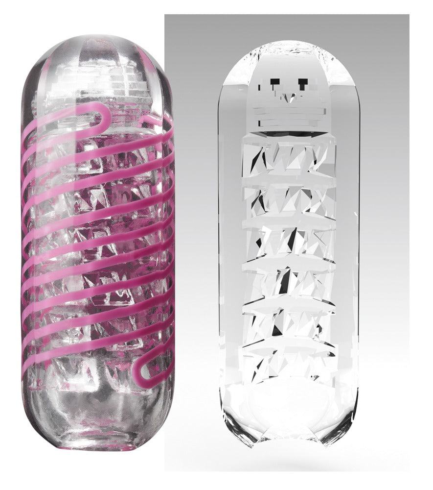 TENGA Spinner Brick Masturbator im Set mit transparenter und weißer Variante