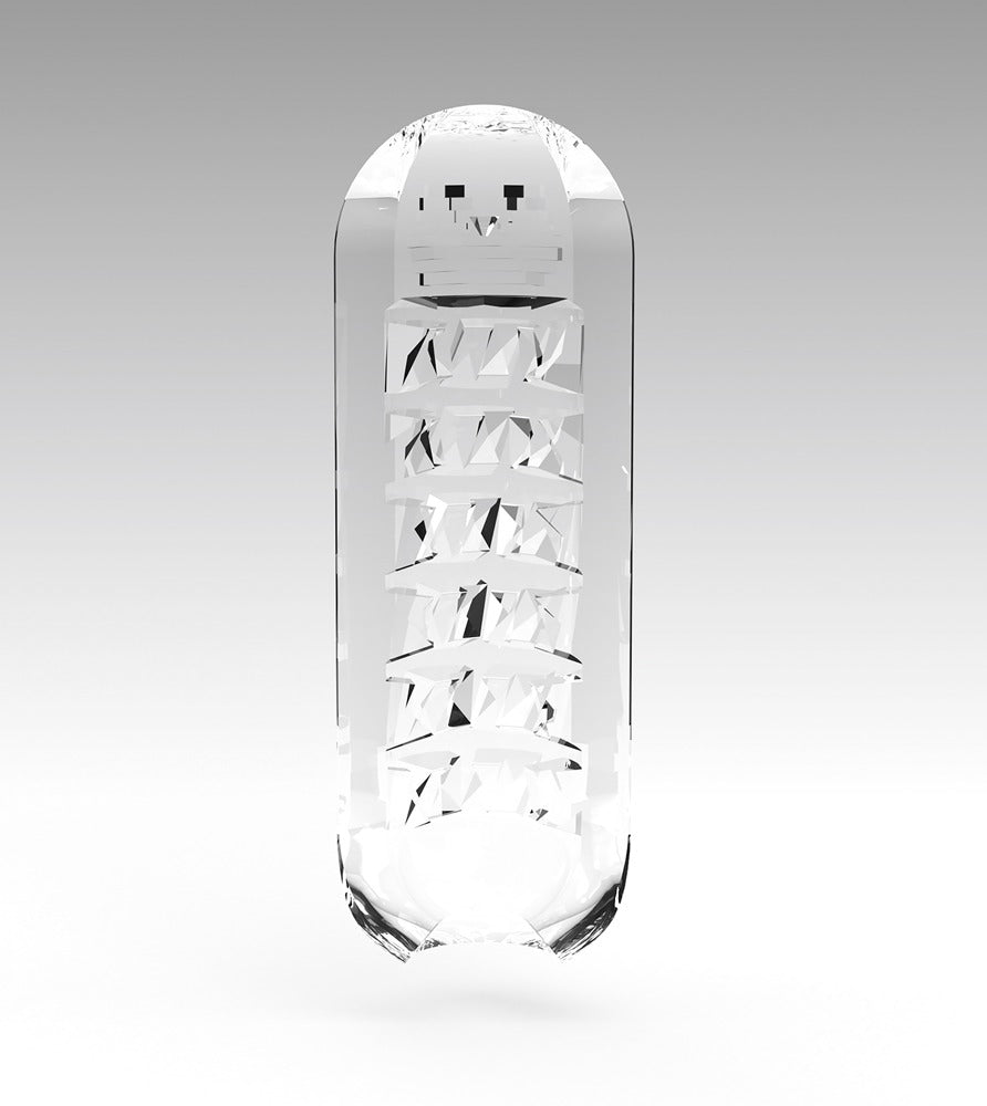 TENGA Spinner Brick Masturbator in weißem, minimalistischem Design