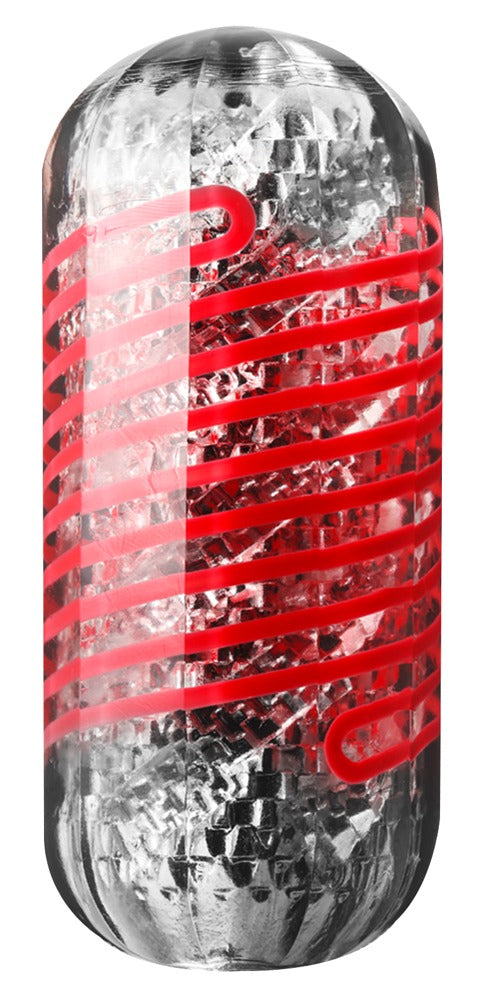 Tenga Spinner DX 3 Steps Masturbator Frontansicht transparent