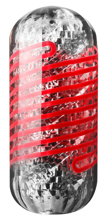 Tenga Spinner DX 3 Steps Masturbator Frontansicht transparent