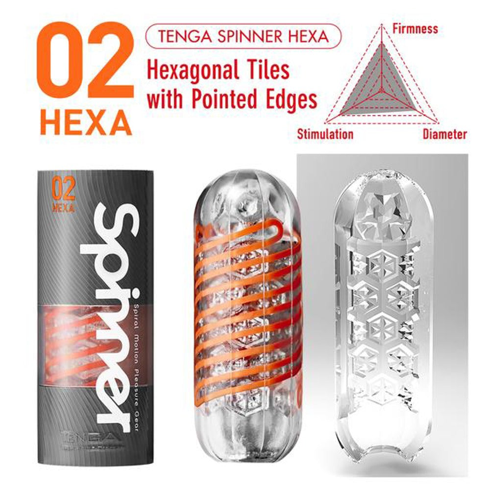 TENGA Spinner Hexa Masturbator Set mit Verpackung und Varianten