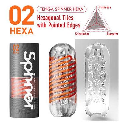 TENGA Spinner Hexa Masturbator Set mit Verpackung und Varianten