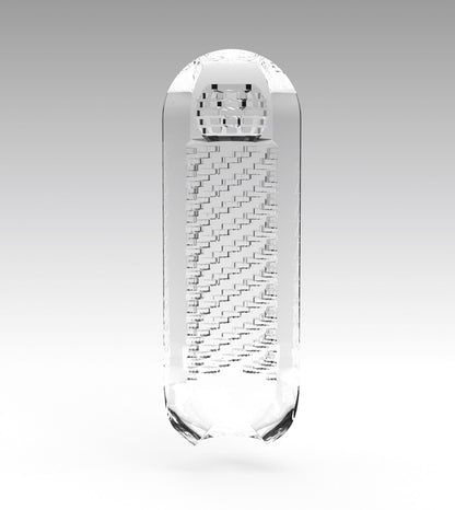 TENGA Spinner Pixel Masturbator in weißem, minimalistischem Design