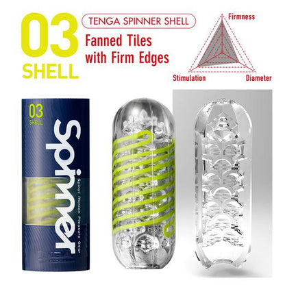 TENGA Spinner Shell Masturbator Set mit Verpackung und Varianten