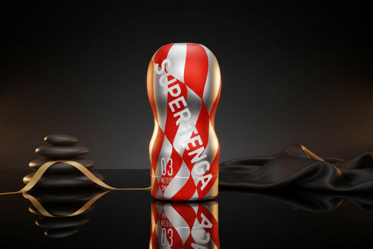 SUPER TENGA Meteor Smash - Innovativer Einmal-Masturbator mit Vakuumfunktion
