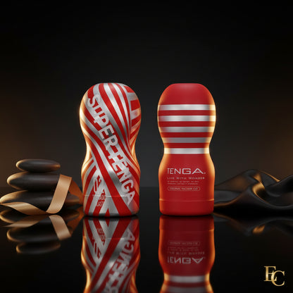 Tenga SUPER Tornado Blast Seitenansicht mit strukturiertem Design
