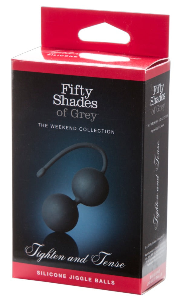 Verpackung der Tighten and Tense Silikon Liebeskugeln aus der Fifty Shades of Grey Kollektion