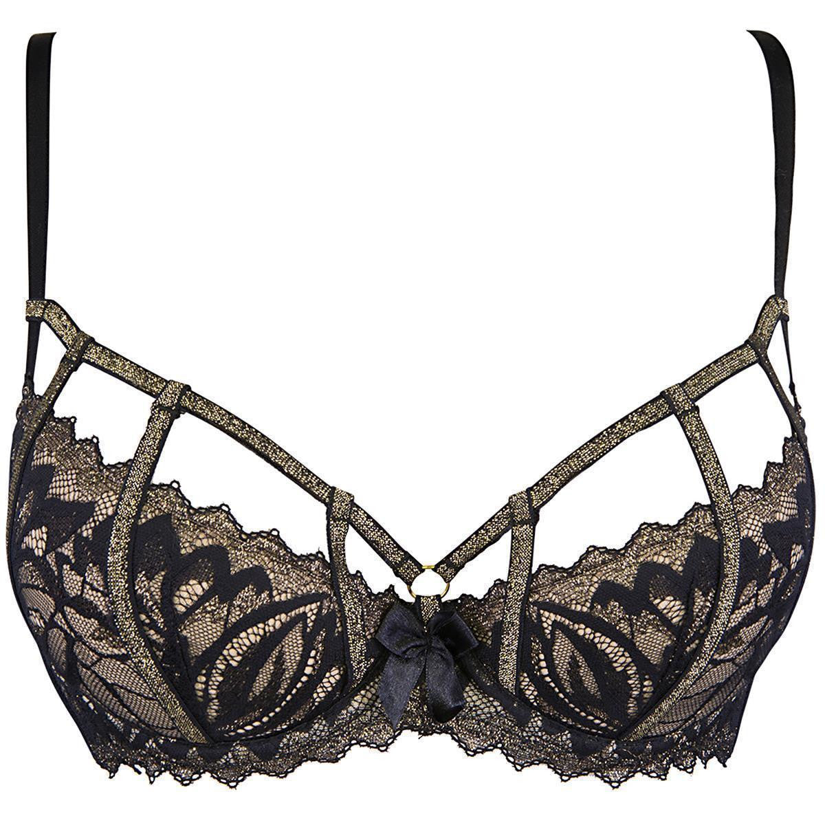 Axami V-10101 bra black-gold - Produktansicht 3