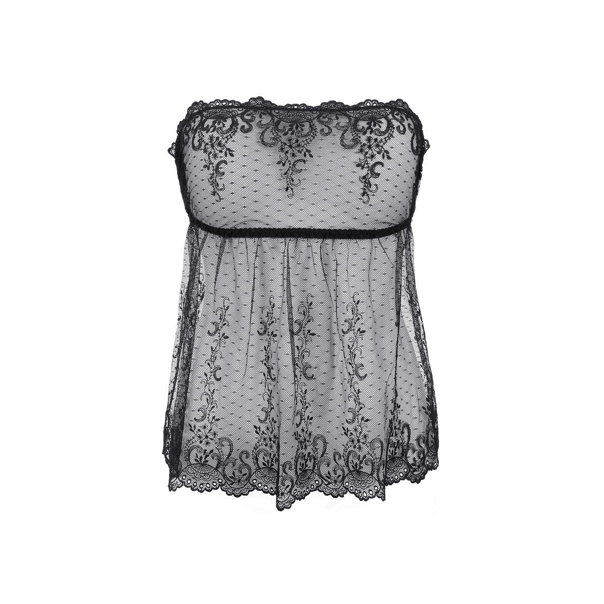 Axami V-9639 babydoll & string black - Produktansicht 3
