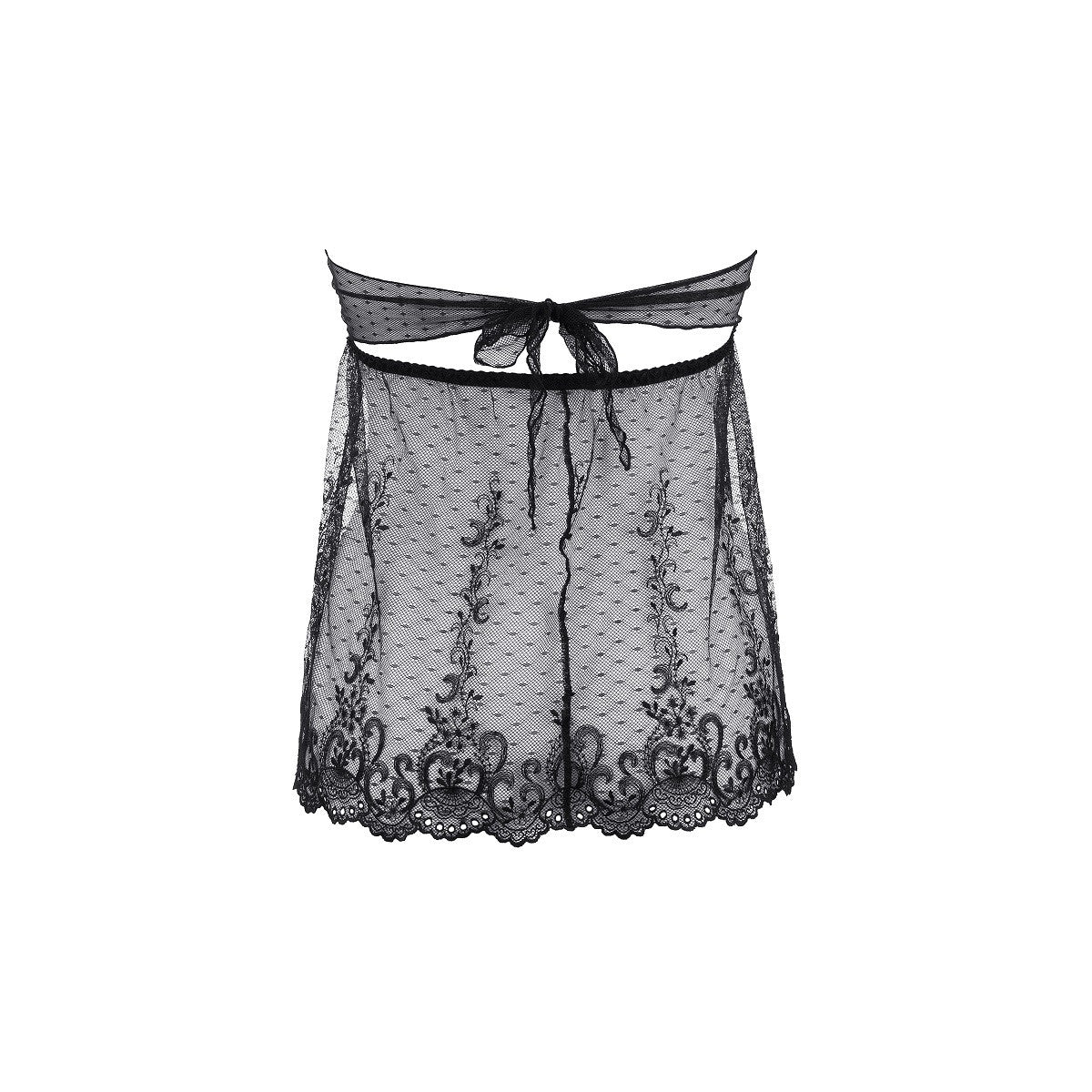 Axami V-9639 babydoll & string black - Produktansicht 4