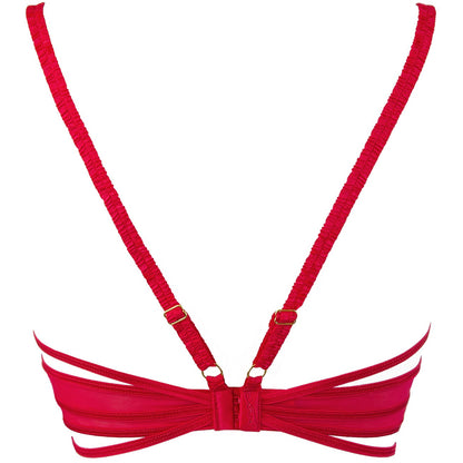 Axami V-9671 bustier red with open cups - Produktansicht 4