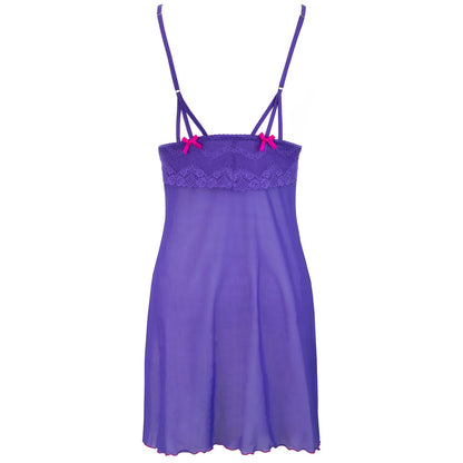 Axami V-9689 babydoll & string purple - Produktansicht 4