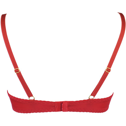 Axami V-9771 bra red with open cups - Produktansicht 4