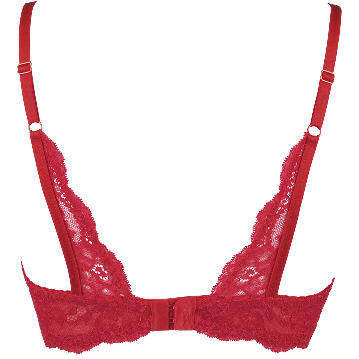 Axami V-9801 bra red with open cups - Produktansicht 4
