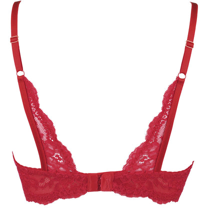 Axami V-9801 bra red with open cups - Produktansicht 4