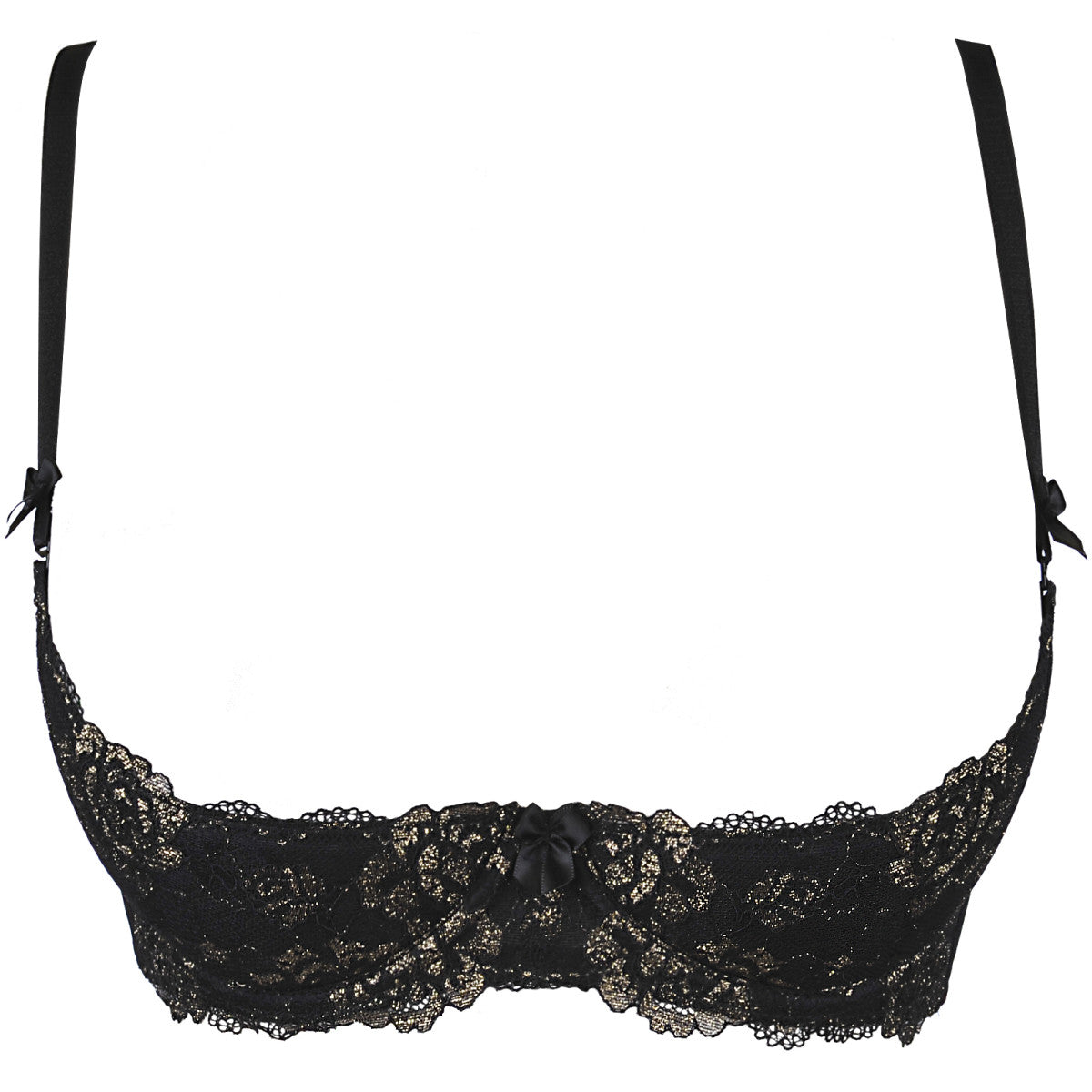 Axami V-9831 bra black with open cups - Produktansicht 3