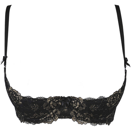 Axami V-9831 bra black with open cups - Produktansicht 3
