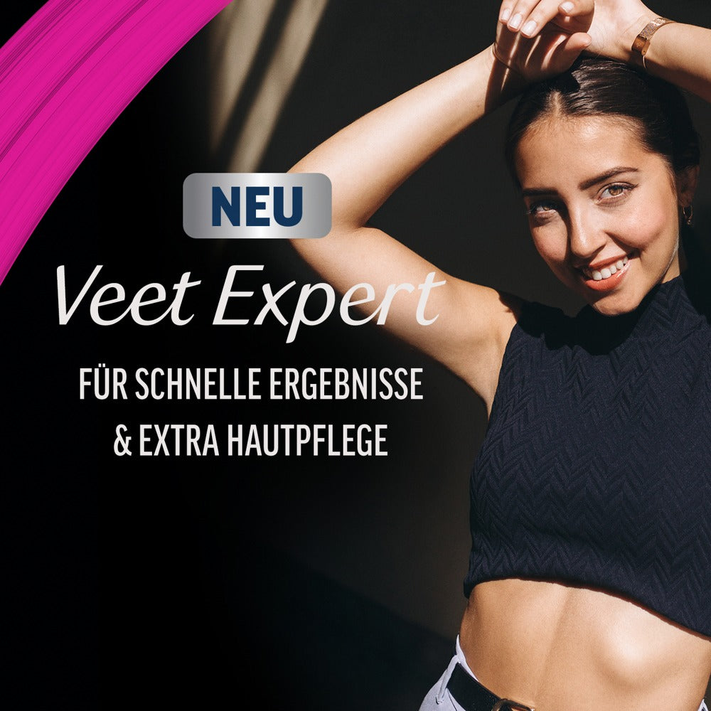 Veet EXPERT Intim Haarentfernung Ergebnis glatte gepflegte Haut