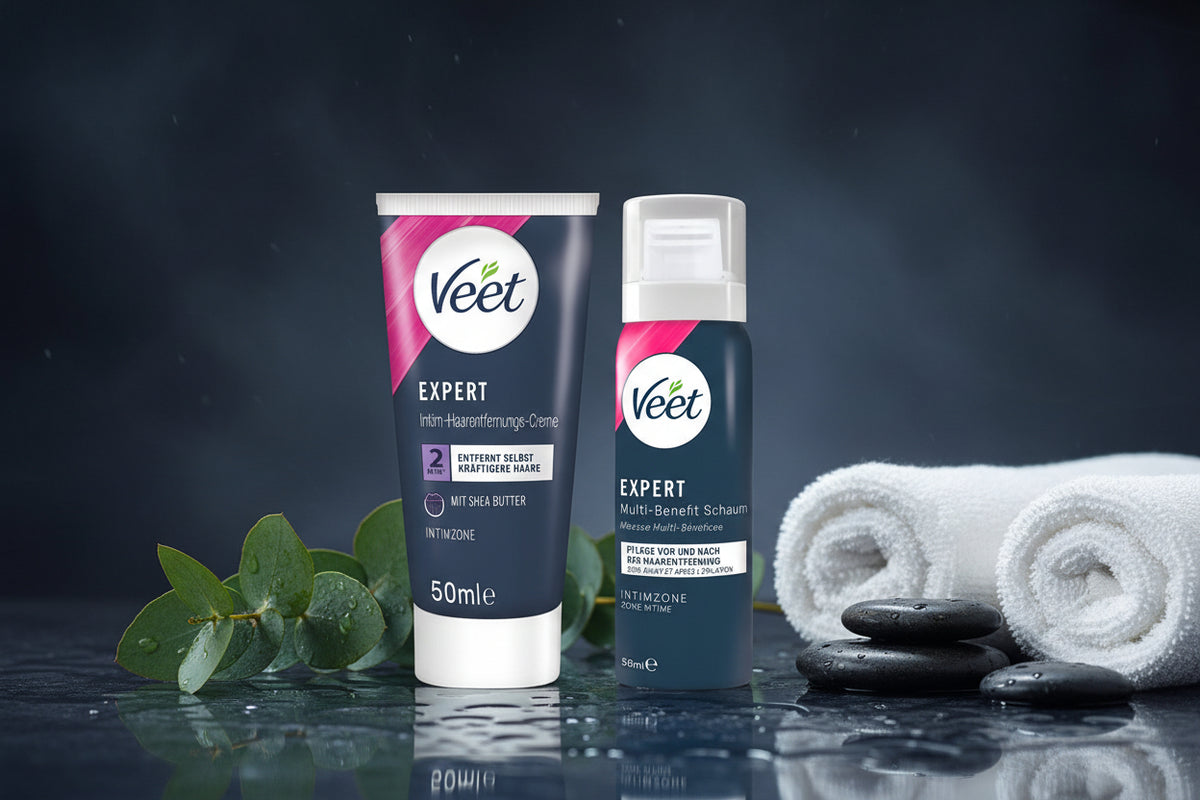 Veet EXPERT Intim-Haarentfernungs-Set für sanfte Haarentfernung