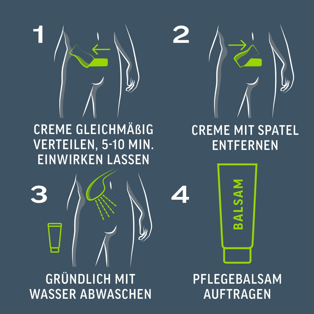 Veet Men TOTAL PRO Anwendung Haarentfernung Schritte Anleitung