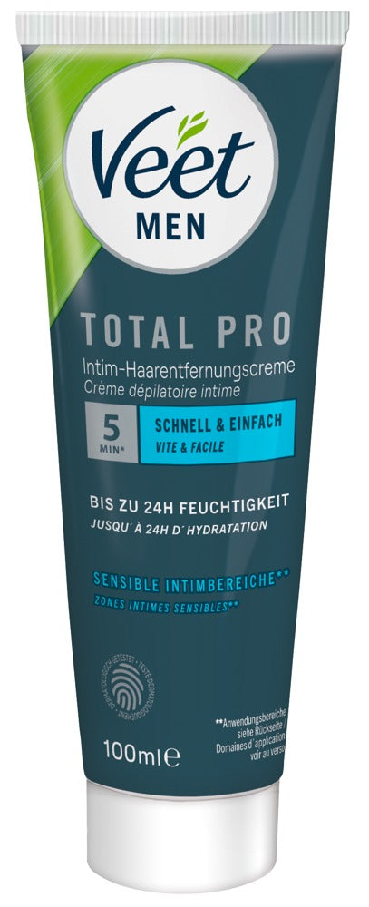 Veet Men TOTAL PRO Haarentfernungscreme und Pflegebalsam Set