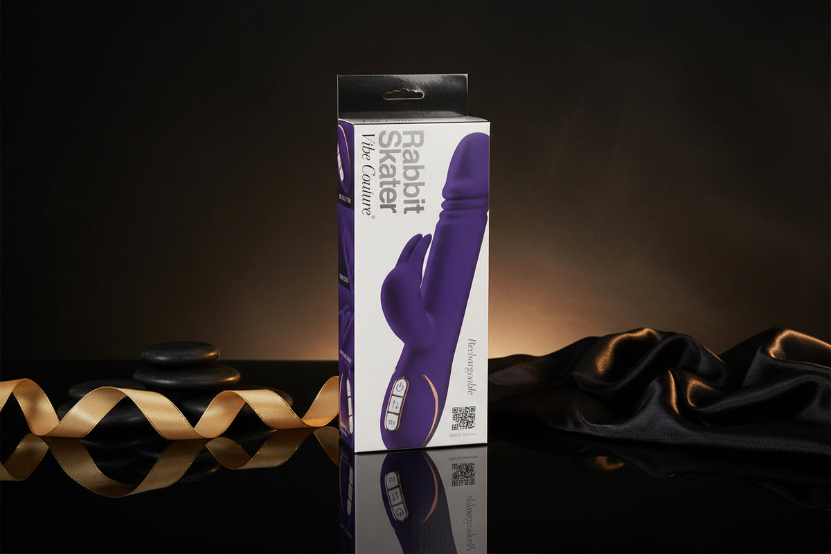 Vibe Couture Rabbit Skater, eleganter Vibrator mit Wasserdichtigkeit und mehreren Funktionen.