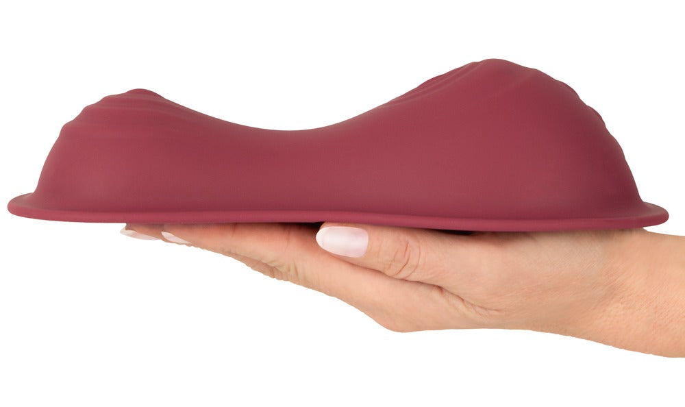Seitenansicht des vibepad intense 2 mit geschwungenem Aufsitz-Design und anatomisch geformten Vibrohügeln