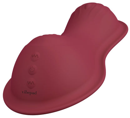 vibepad intense 2 in schräger Ansicht mit anatomischen Stimulationshügeln und integrierter Bedienung
