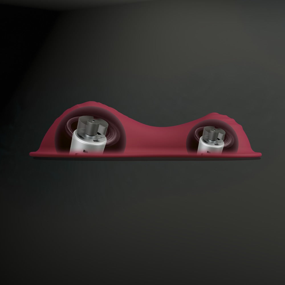 Unteransicht des vibepad intense 2 mit Gehäuseunterseite und technischen Komponenten