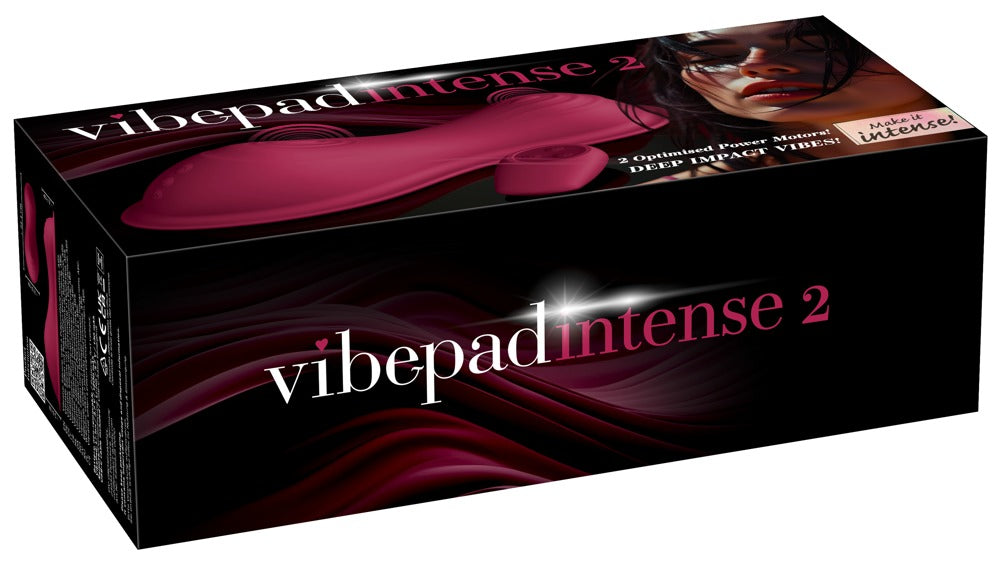 Verpackung des vibepad intense 2 Aufsitz-Vibrokissens