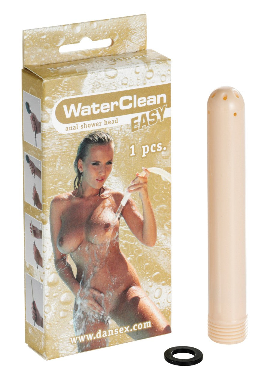 WaterClean Shower Head hautfarbener Analduschkopf mit integrierter Druckbegrenzung und Dichtungsring
