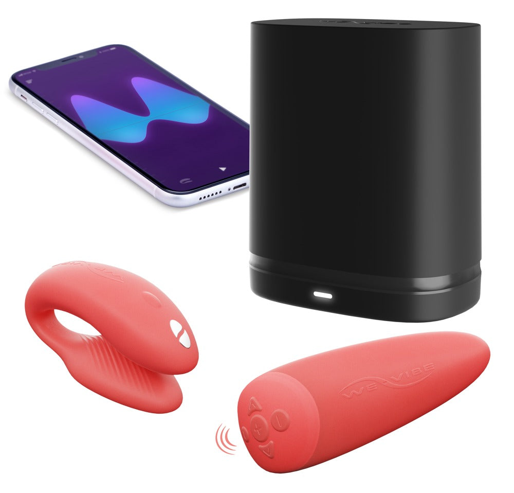 We-Vibe Chorus Paarvibrator mit App-Steuerung und AnkorLink™ mit Smartphone und Zubehör
