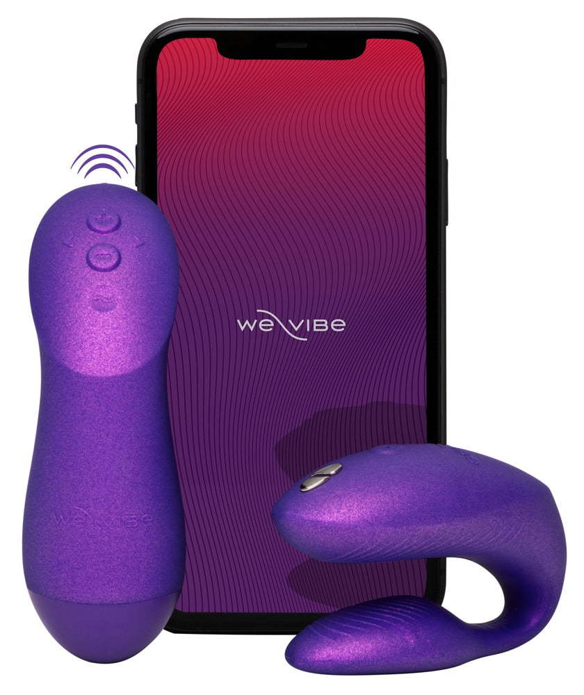 We-Vibe Chorus Pro Paarvibrator in Lila mit Smartphone zur App-Steuerung
