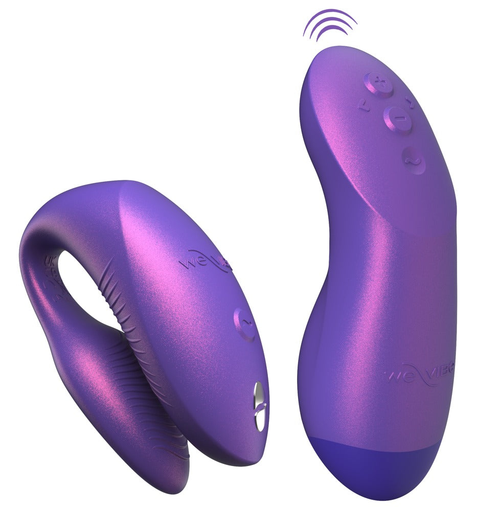 We-Vibe Chorus Pro Paarvibrator in Lila in zwei Produktansichten