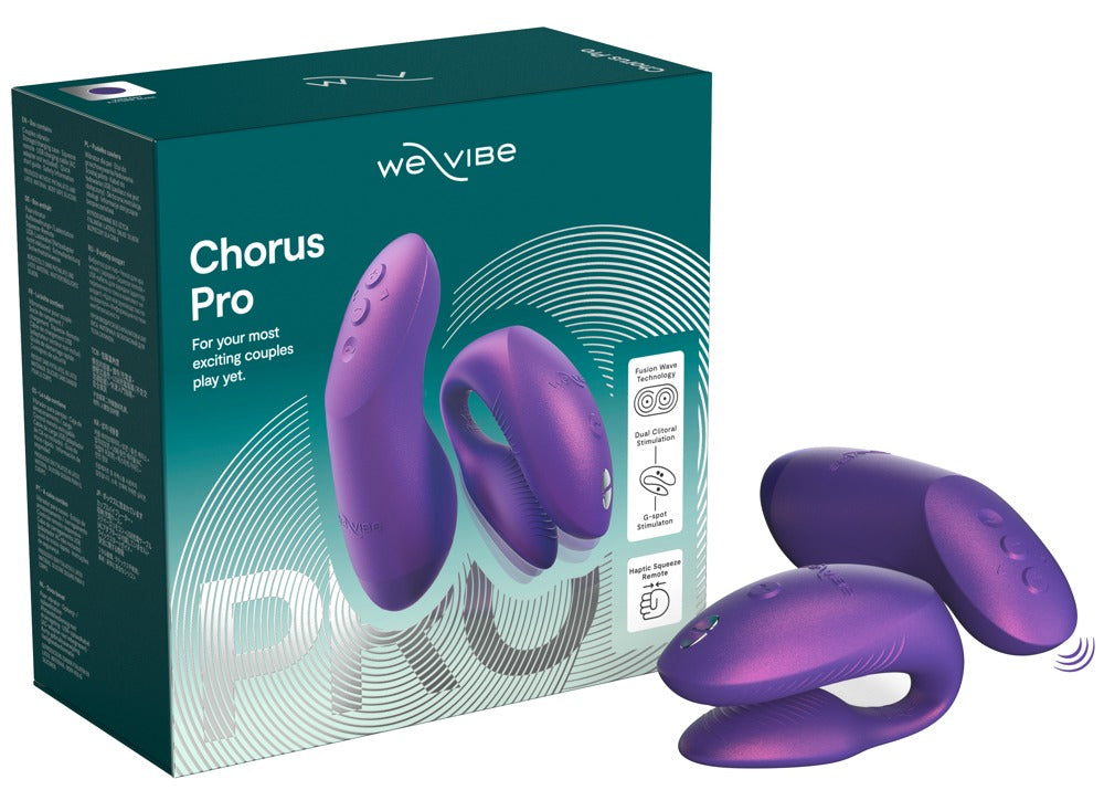 Produktverpackung des We-Vibe Chorus Pro in Lila mit abgebildetem Paarvibrator