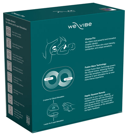 Rückseite der Produktverpackung des We-Vibe Chorus Pro Paarvibrators in Lila