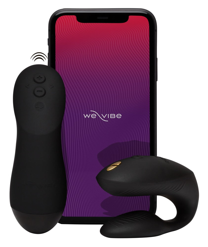 We-Vibe Chorus Pro Paarvibrator in Schwarz mit Smartphone zur App-Steuerung