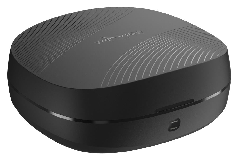 Geschlossenes Ladeetui des We-Vibe Chorus Pro Paarvibrators in Schwarz