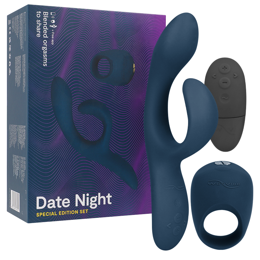 Produktverpackung des We-Vibe Date Night Special Edition Geschenksets mit Nova 2 und Pivot