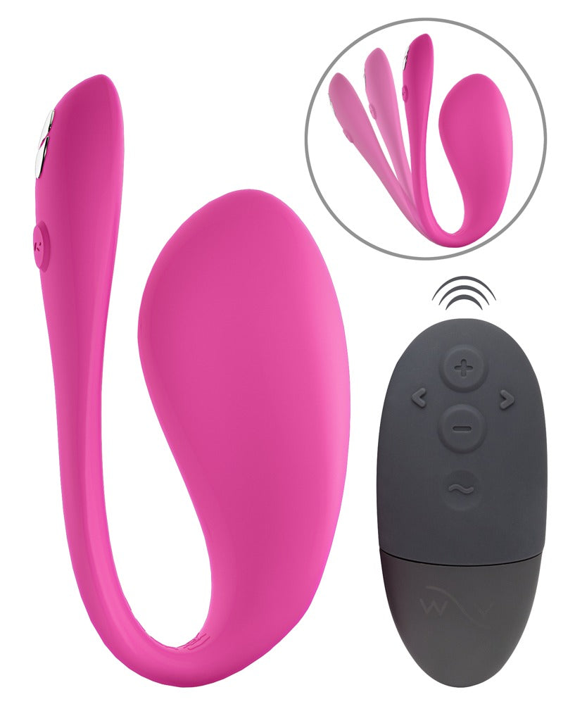 We-Vibe Jive 2 Vibro-Ei in Pink mit schwarzer Fernbedienung in der Produktansicht