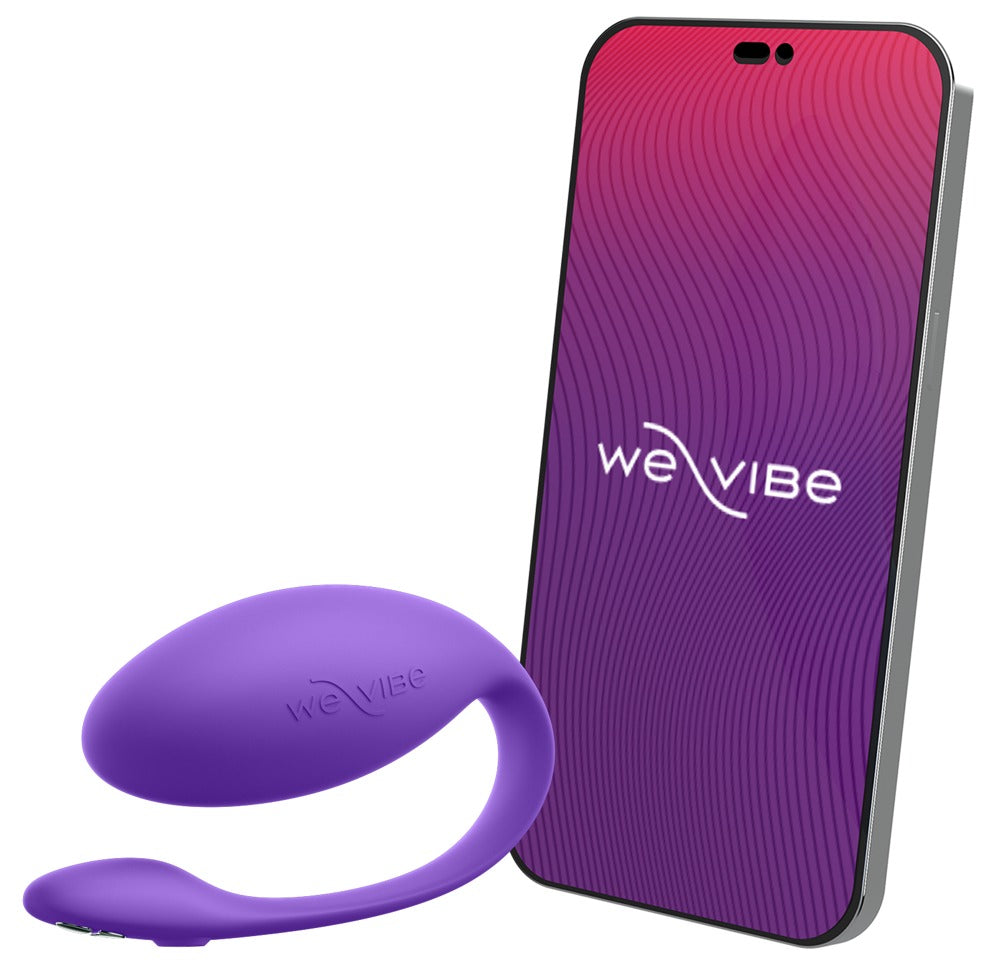 We-Vibe Jive Lite Vibro-Ei in Lila mit Smartphone zur App-Steuerung