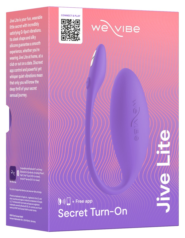 Produktverpackung des We-Vibe Jive Lite Vibro-Eis in Lila