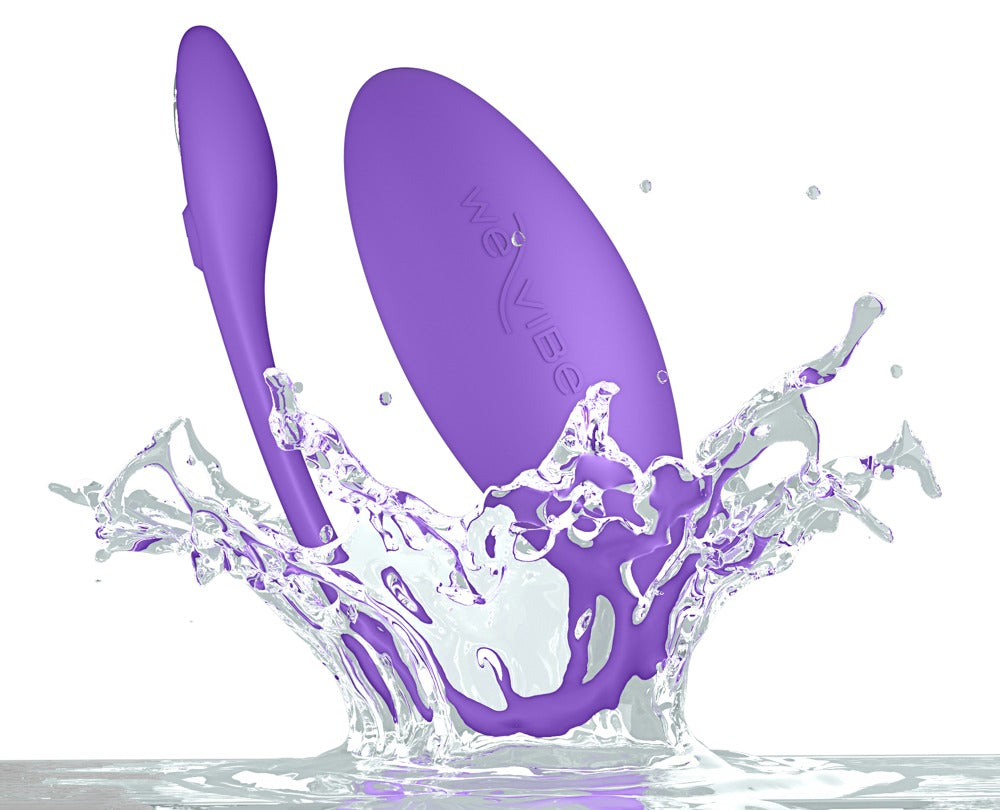 We-Vibe Jive Lite Vibro-Ei in Lila mit Wasserspritzern