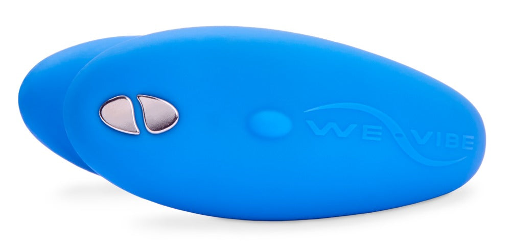 We-Vibe Match Paarvibrator in Blau mit sichtbarem Bedienelement