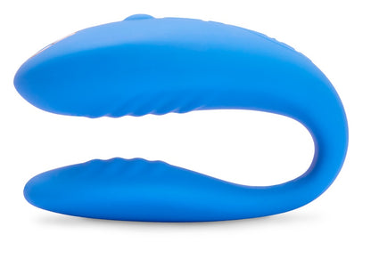 We-Vibe Match Paarvibrator in Blau in der Seitenansicht