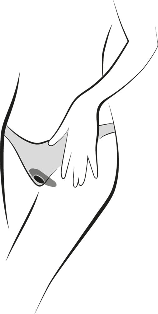 Anatomische Darstellung der Position des We-Vibe Moxie+
