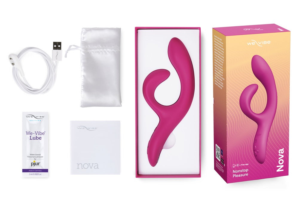 Lieferumfang des pinken We-Vibe Nova 2